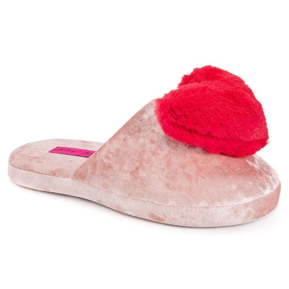 Betsy Johnson heart slippers